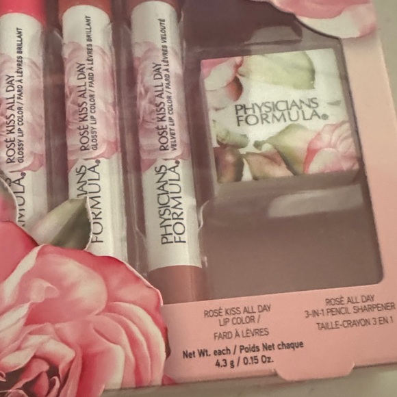 Valentine Day Physicians Formula Rosé Kiss Lip Trio Bundle - Picture 5 of 7